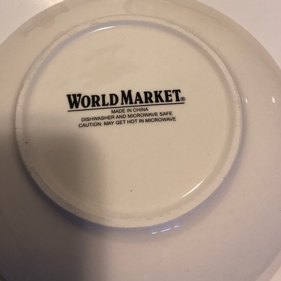 Vintage world market candy cane swirl dessert salad plate - Picture 4 of 5